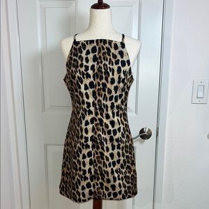 Leopard‎ Print Sleeveless Dress Size Medium